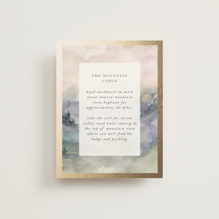 Mountain Foil-Pressed Direction Cards