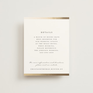 Defined Foil-Pressed Direction Cards