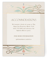 Ornate Elegance Foil-Pressed Direction Cards