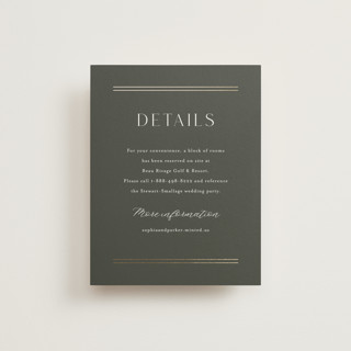 Perfect Pair Foil-Pressed Direction Cards