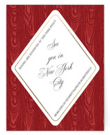 Moiré Foil-Pressed Direction Cards