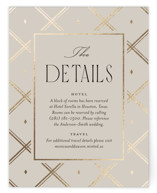 Luxe Lines Foil-Pressed Direction Cards