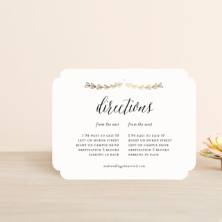 Always Foil-Pressed Direction Cards