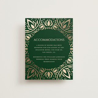 Bloom Foil-Pressed Direction Cards