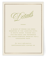 rory Foil-Pressed Direction Cards