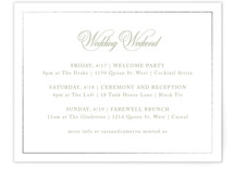 Greenwood Foil-Pressed Direction Cards