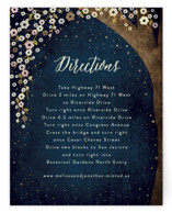 Outside Foil-Pressed Direction Cards