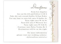 Tiara Foil-Pressed Direction Cards