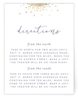 Confetti Foil-Pressed Direction Cards