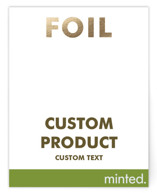 Portrait Custom Foil-Pressed Direction Cards