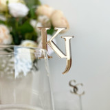 Custom Initial Drink Tags | | Personalized Cocktail Charms | Set of 20 Drink Tags and Charms