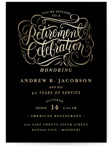 Retirement Party Online Invitations Minted