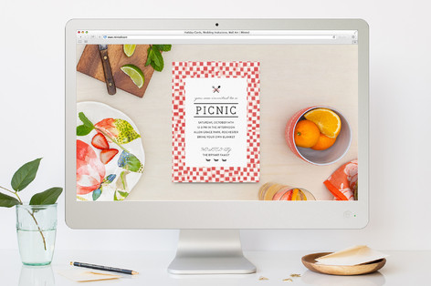 Picnic Summer Party Online Invitations