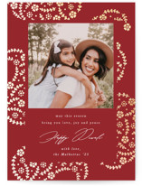 Gilded Paisley Foil-Pressed Diwali Cards