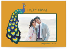 Peacock Diwali Cards