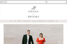 Floral Cascade Wedding Website