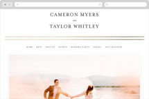 gold bars Wedding Website