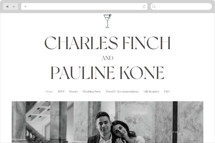 Trés Chic Wedding Website