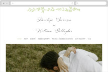 Flower Garden Wedding Website