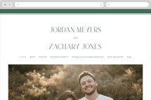 Fresh Classic Wedding Website