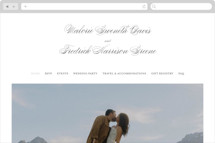 Striped Wedding Website