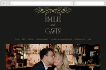 Emilie Wedding Website