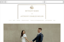 Hydrangea bloom Wedding Website