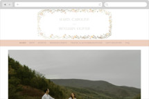 Victorian Trellis Wedding Website