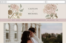 dancing in the garden Wedding Website