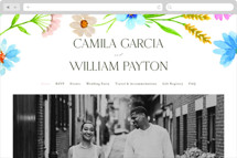 Bright Garden Wedding Website