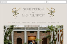 Parisian Garden Wedding Website