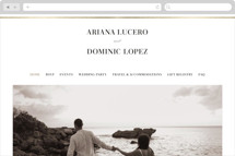 Gilded Ampersand Wedding Website