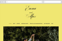 In Lights Wedding Website