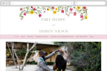 Wildflower Wreath Wedding Website