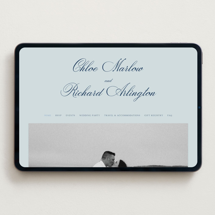 Landscape Script Wedding Website by Kelly Schmidt | Minted