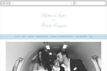 Pillowy border Wedding Website