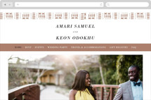 Amari Wedding Website