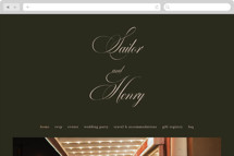 Playbill Wedding Website