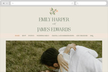 Garden Heirloom Wedding Website