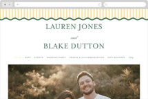 Curved Frame Wedding Website