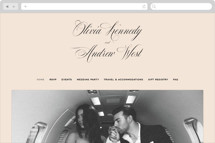Modern Romance Wedding Website