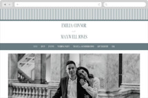 Modern Stripes Wedding Website