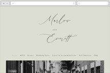 Scripted Initials Wedding Website