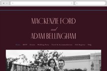 sophisticate Wedding Website