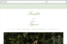 Garden Trellis Wedding Website