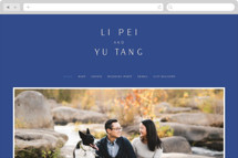 two toned Wedding Website