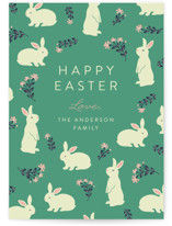 Bunnies and blooms Easter Cards