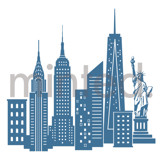 New York City Skyline Design Element