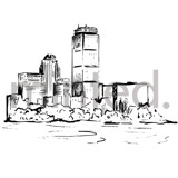 City Skyline Design Element