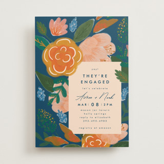 Floral Whimsy Engagement Party Invitations